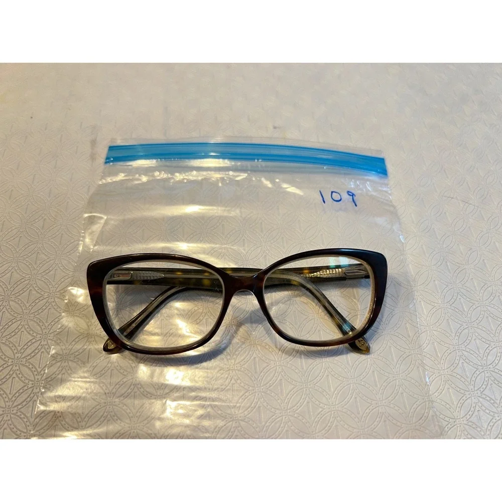 Lulu Guinness L874 HAV Eyeglasses Tortoise Leopard Cat Eye‎ Frames 53-15-135